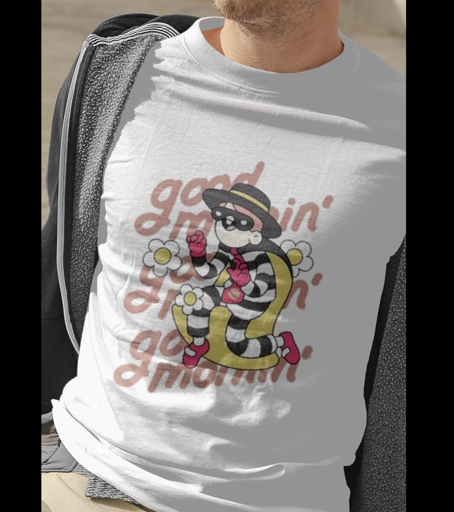 Doodles X McDonald’s Good Mornin’ Hamburglar With Flowers T-Shirt
