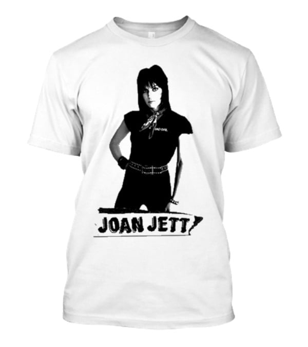 Joan Jett Crimson And Clover Photo Joan Jett Black And White Image T-Shirt