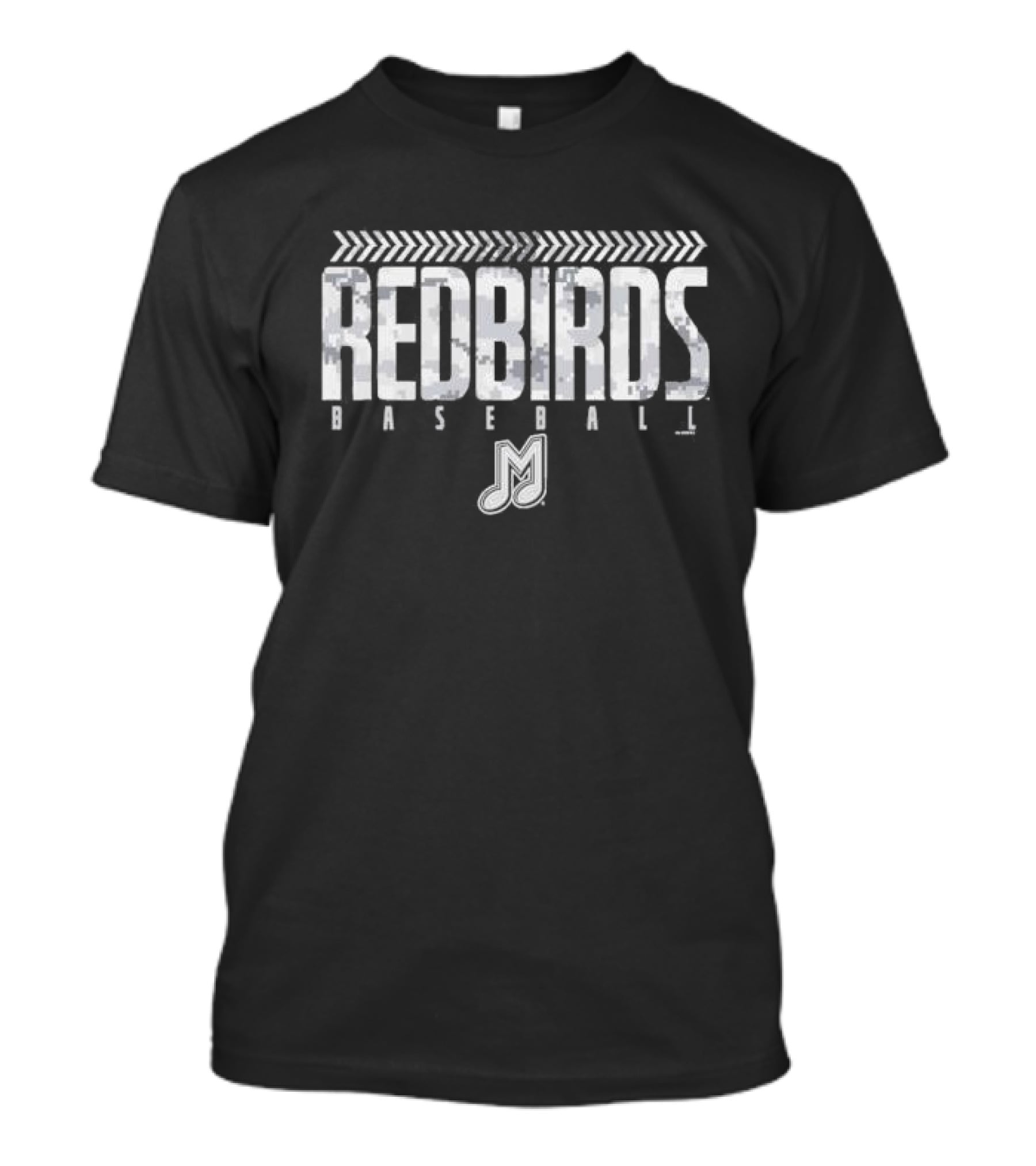 Redbirds Baseball Memphis JM Logo Camouflage T-Shirt