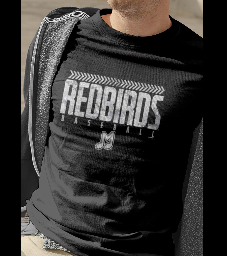 Redbirds Baseball Memphis JM Logo Camouflage T-Shirt