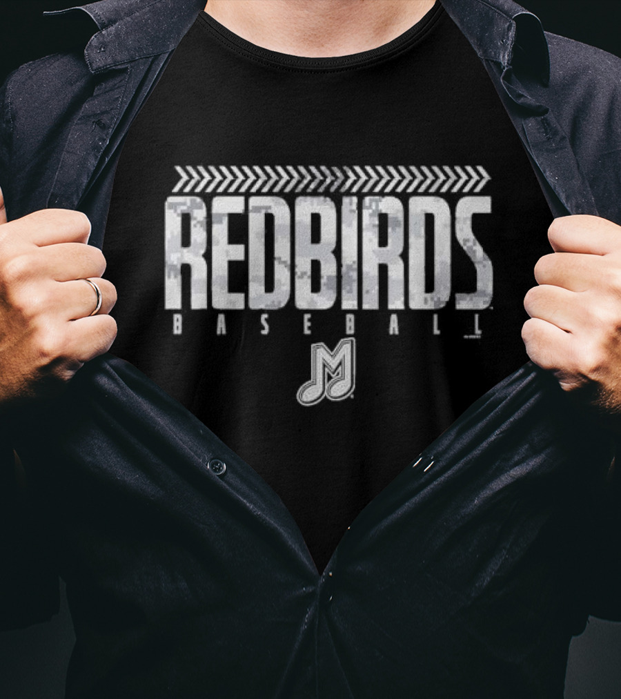 Redbirds Baseball Memphis JM Logo Camouflage T-Shirt