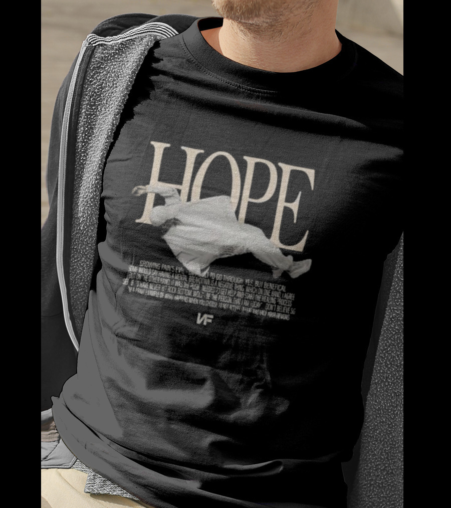 NF Real Music Hope Floating Figure Text Inspirational Choices T-Shirt