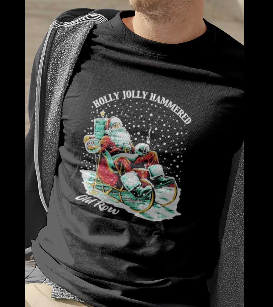 Holly Jolly Hammered Santa Old Row T-Shirt