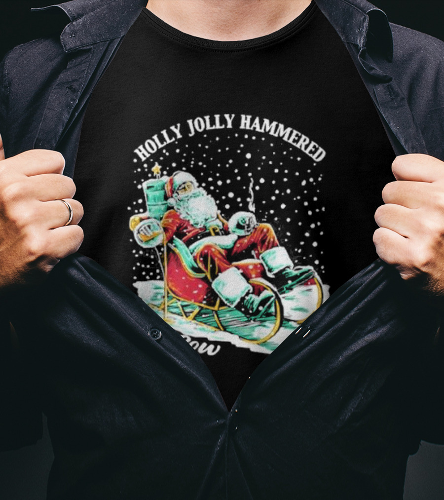 Holly Jolly Hammered Santa Old Row T-Shirt