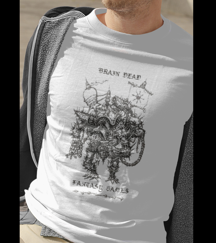 Brain Dead Bio Mechanical Overlord Fantasy Games T-Shirt
