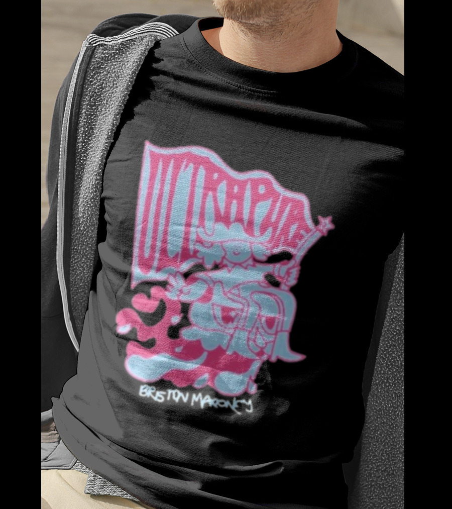 Briston Maroney Ultrapure Pink And Blue Caricature T-Shirt