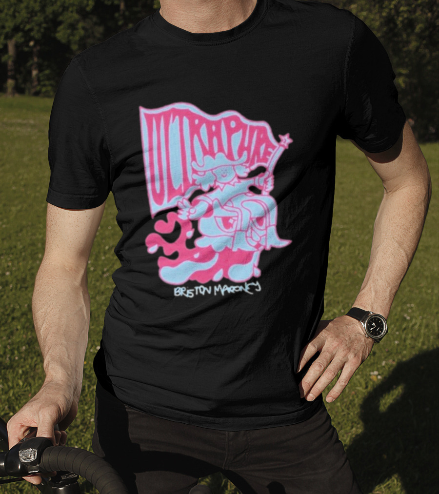 Briston Maroney Ultrapure Pink And Blue Caricature T-Shirt