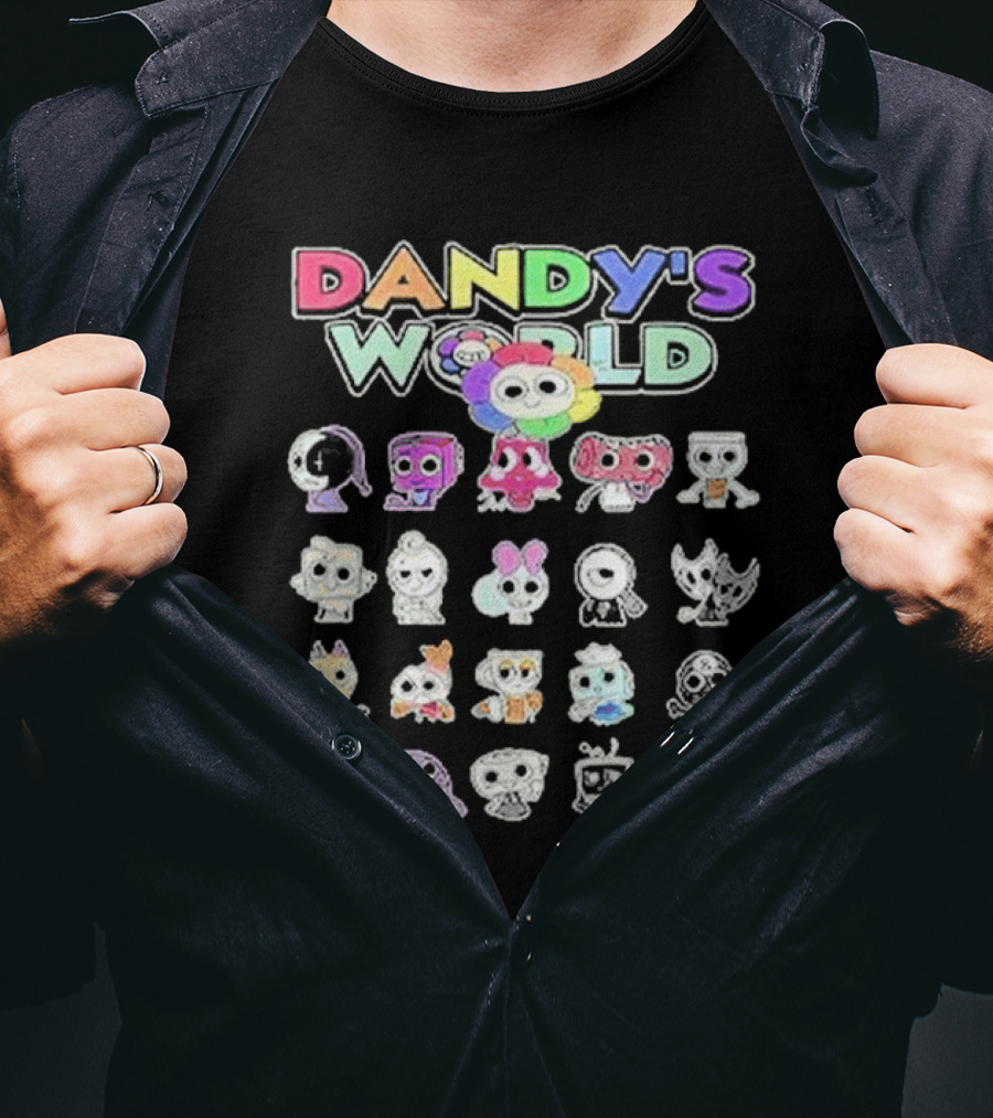 Dandy's World Colorful Characters Ensemble T-Shirt