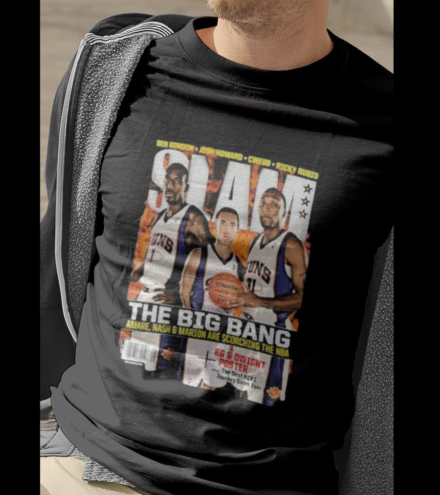 SLAM Magazine: The Big Bang Amare Nash And Marion Scorching The NBA T-Shirt