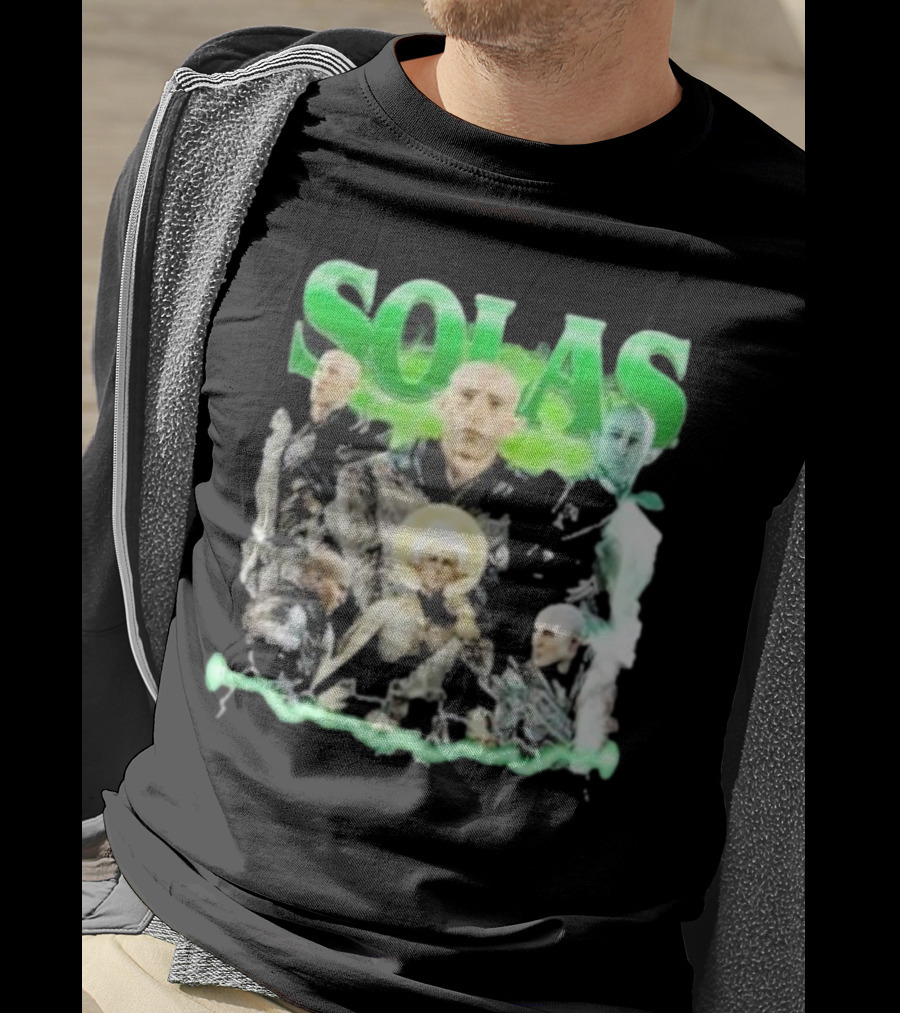 Solas Dragon Age Multiple Portraits Green Aesthetic Fan T-Shirt