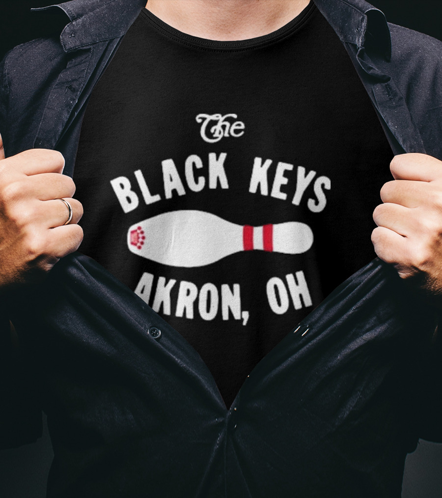 The Black Keys Royal Pin Bowling Akron OH T-Shirt