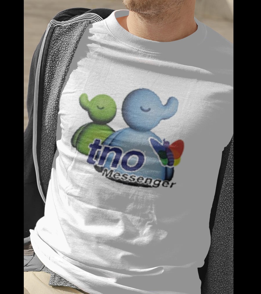 TNO Messenger Cute Elephant Avatars With Colorful Butterfly T-Shirt