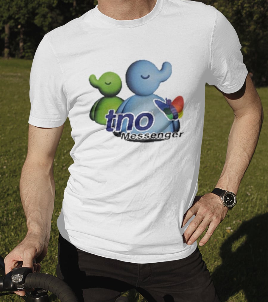 TNO Messenger Cute Elephant Avatars With Colorful Butterfly T-Shirt