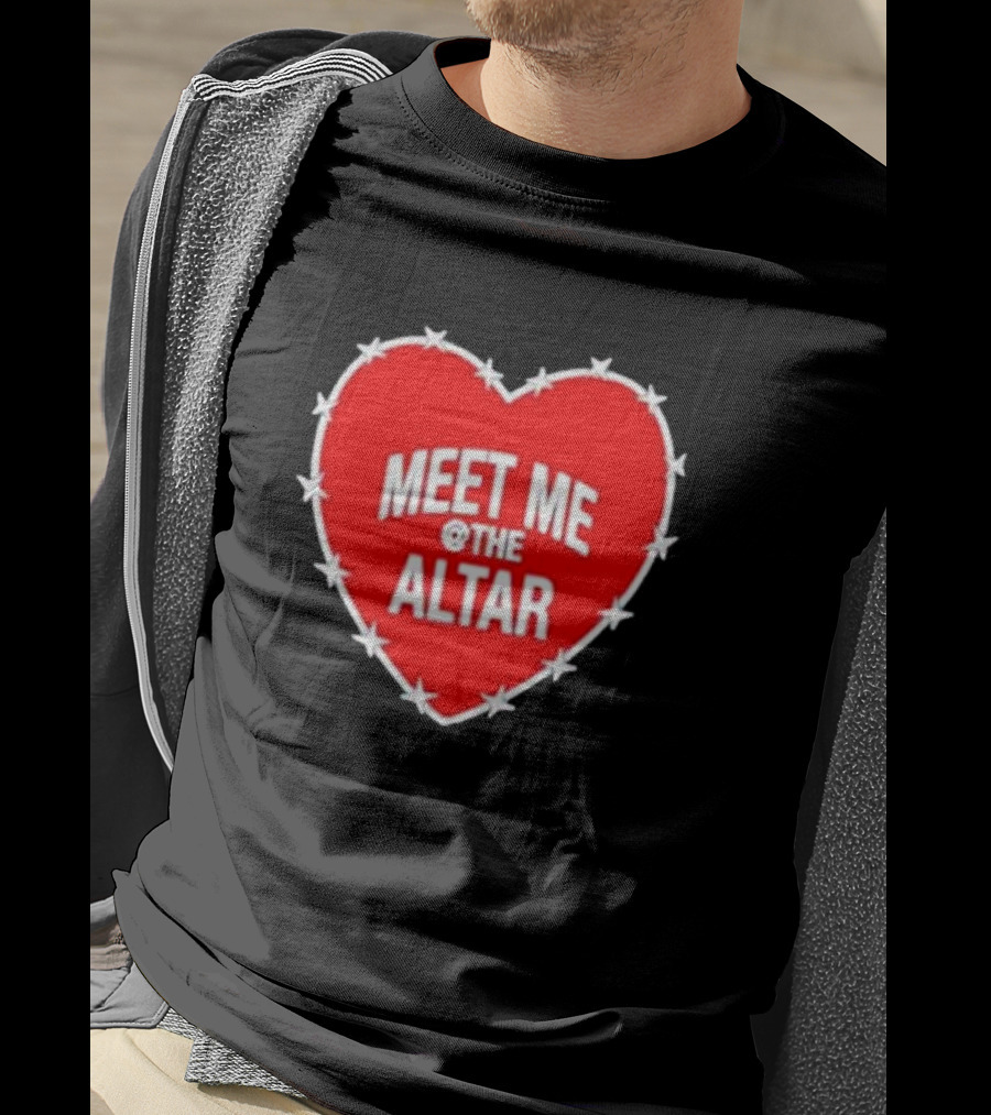 Meet Me At The Altar Heart With Star Border T-Shirt