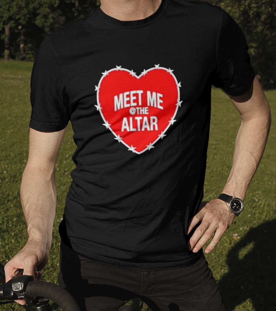 Meet Me At The Altar Heart With Star Border T-Shirt