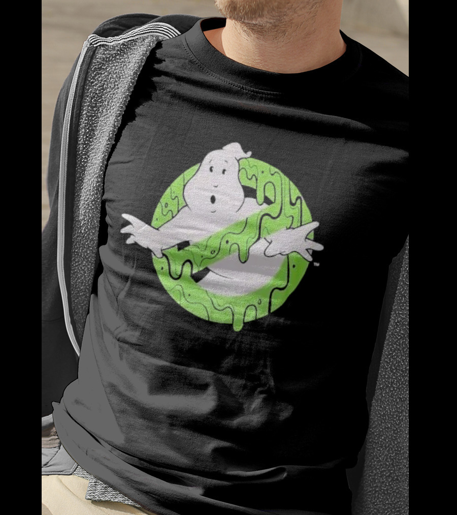 Ghostbusters Slime Logo Green Kids T-Shirt