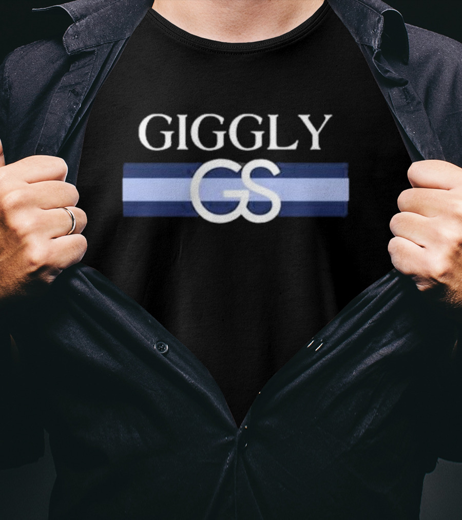 Giggly GS Monogram Blue Stripes T-Shirt