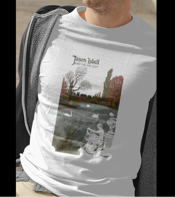 Jason Isbell And The 400 Unit November 25 2024 Eventim Apollo London UK Scenic Artwork With Swans T-Shirt