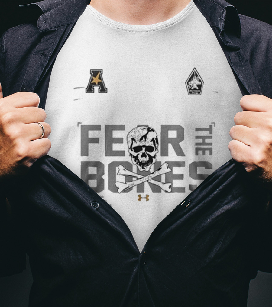 Navy Midshipmen X Jolly Rogers Fear The Bones T-Shirt