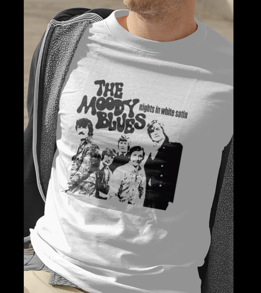 The Moody Blues Nights In White Satin Vintage Band Photo T-Shirt