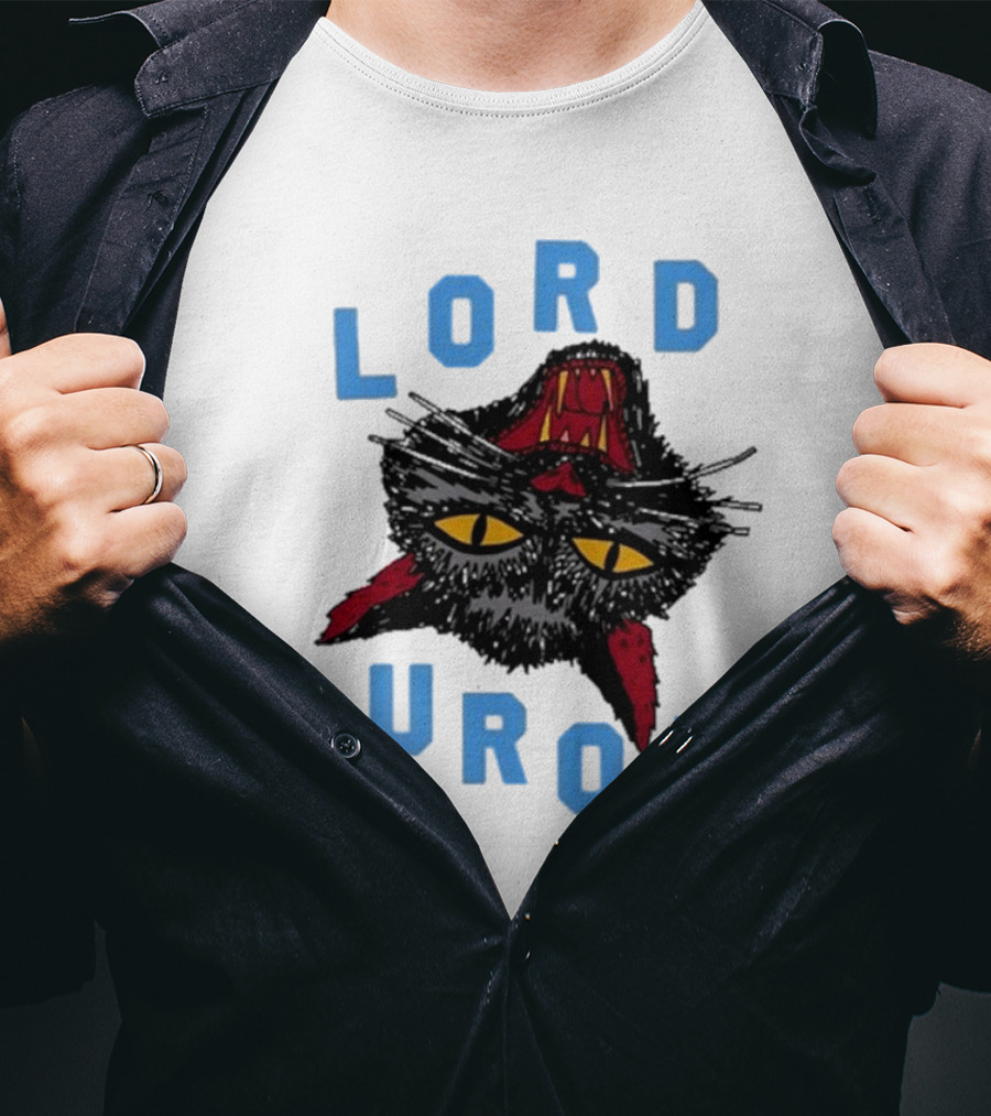 LORD HURON Upside Down Cat T-Shirt