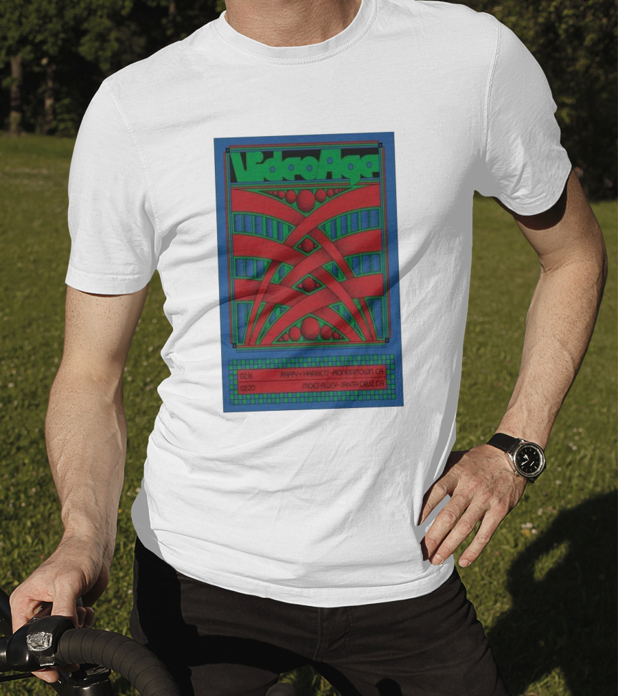 Video Age Pappy Harriet's Pioneertown Moes Alley Santa Cruz Feb 16 20 2025 T-Shirt