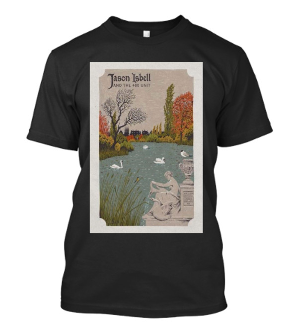 Jason Isbell And The 400 Unit Autumn Scene With Swans And Statue T-Shirt