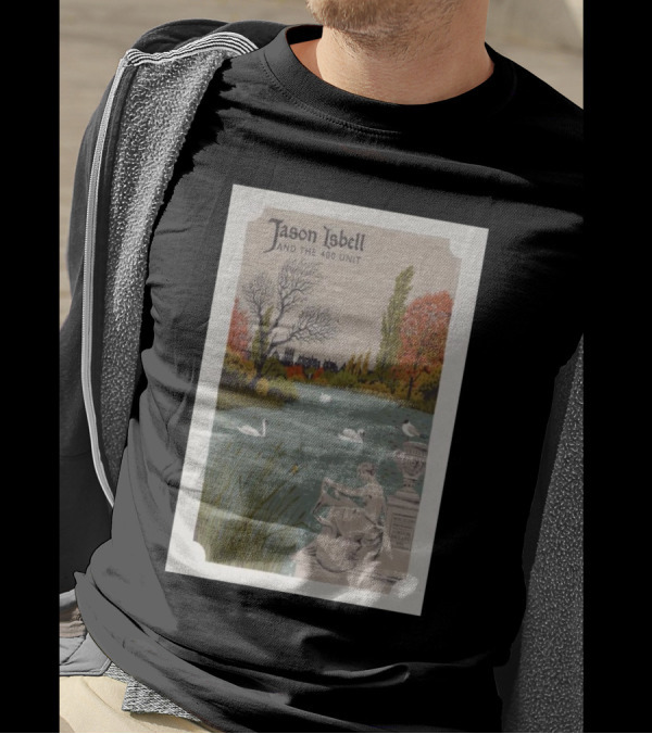 Jason Isbell And The 400 Unit Autumn Scene With Swans And Statue T-Shirt