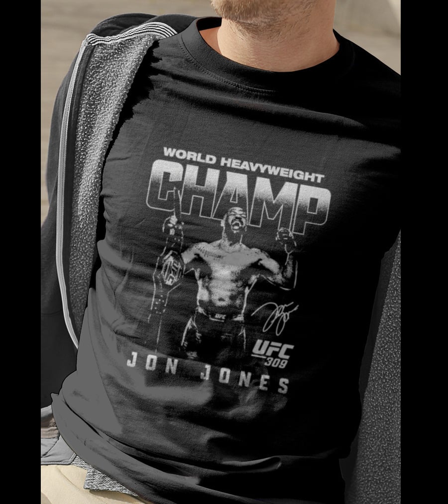 World Heavyweight Champ Jon Jones UFC 309 T-Shirt