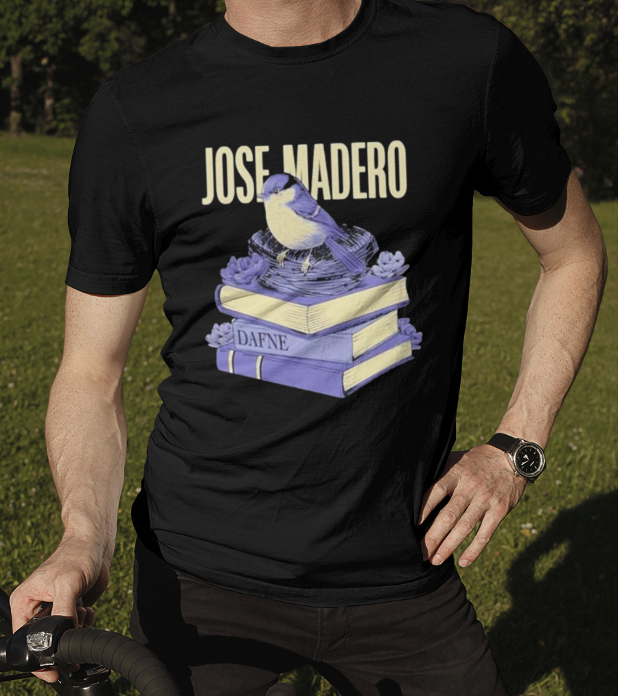José Madero Dafne Bird On Books T-Shirt