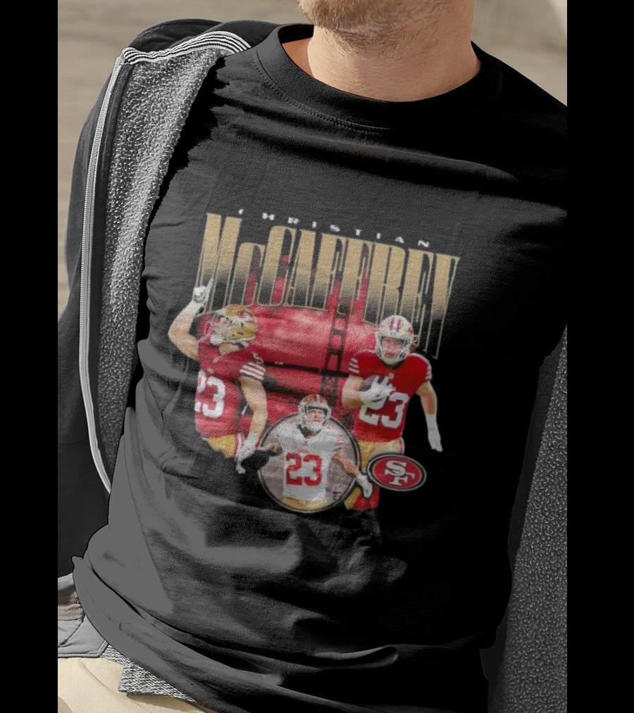 Christian McCaffrey San Francisco 49ers Iconic Performance 23 T-Shirt