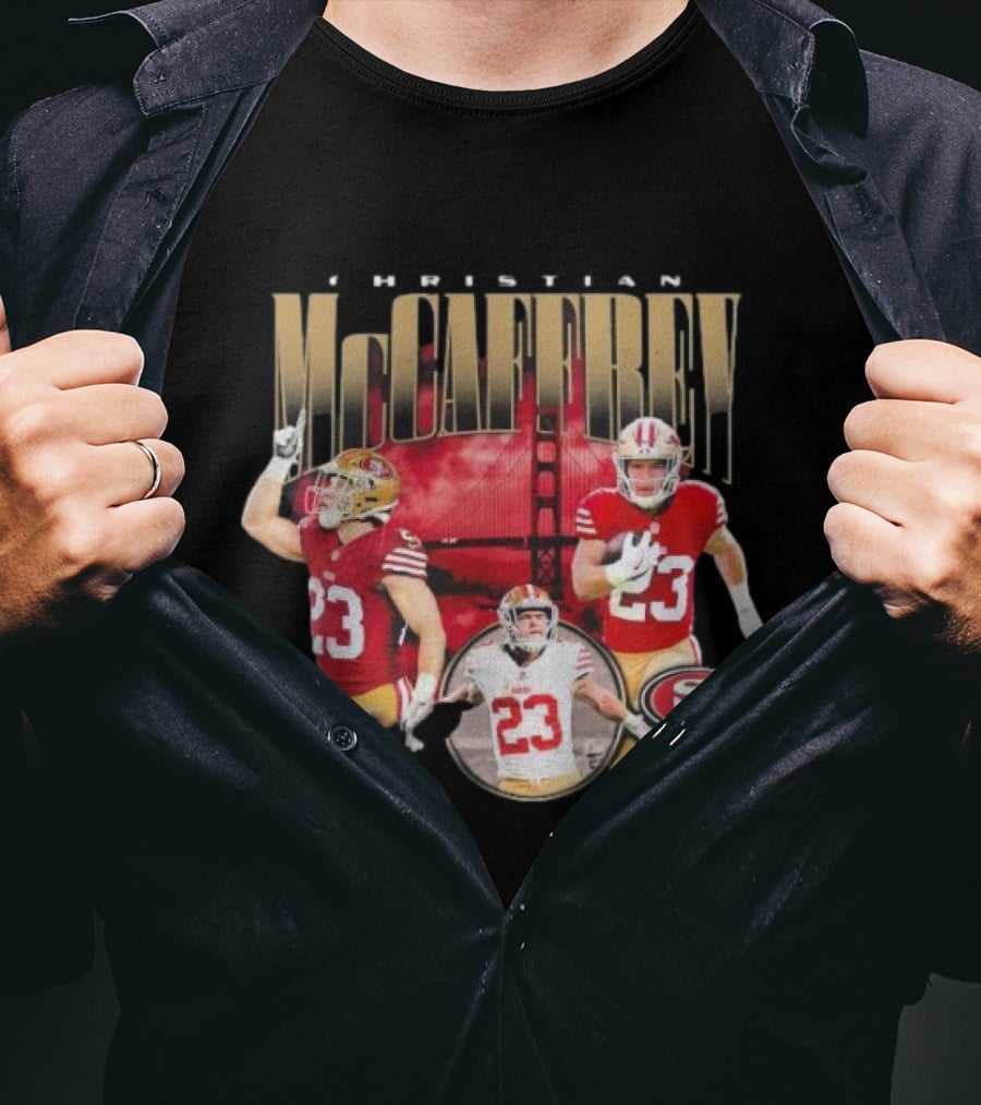 Christian McCaffrey San Francisco 49ers Iconic Performance 23 T-Shirt