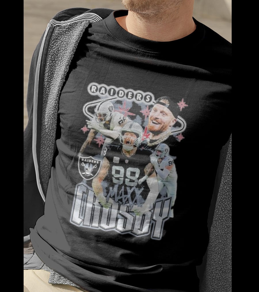 Maxx Crosby Raiders NFL Football Star Las Vegas Player T-Shirt