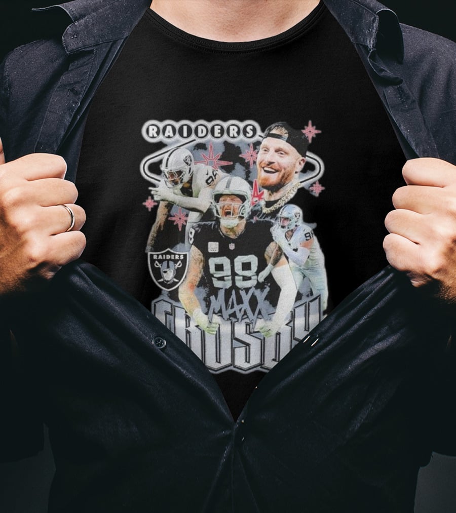 Maxx Crosby Raiders NFL Football Star Las Vegas Player T-Shirt