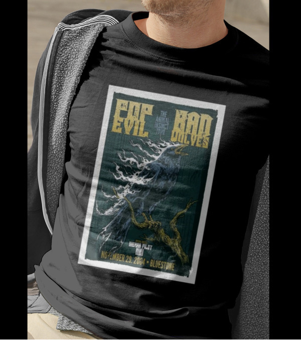 Pop Evil Bad Wolves The Animal Instinct Tour November 29 2004 Bluestone Columbus OH T-Shirt