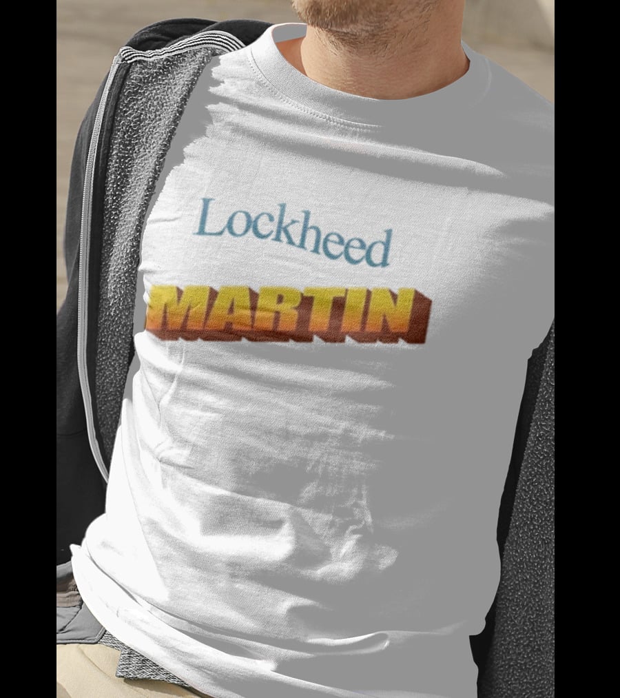 Lockheed Martin Vintage Style Bold Yellow Font T-Shirt