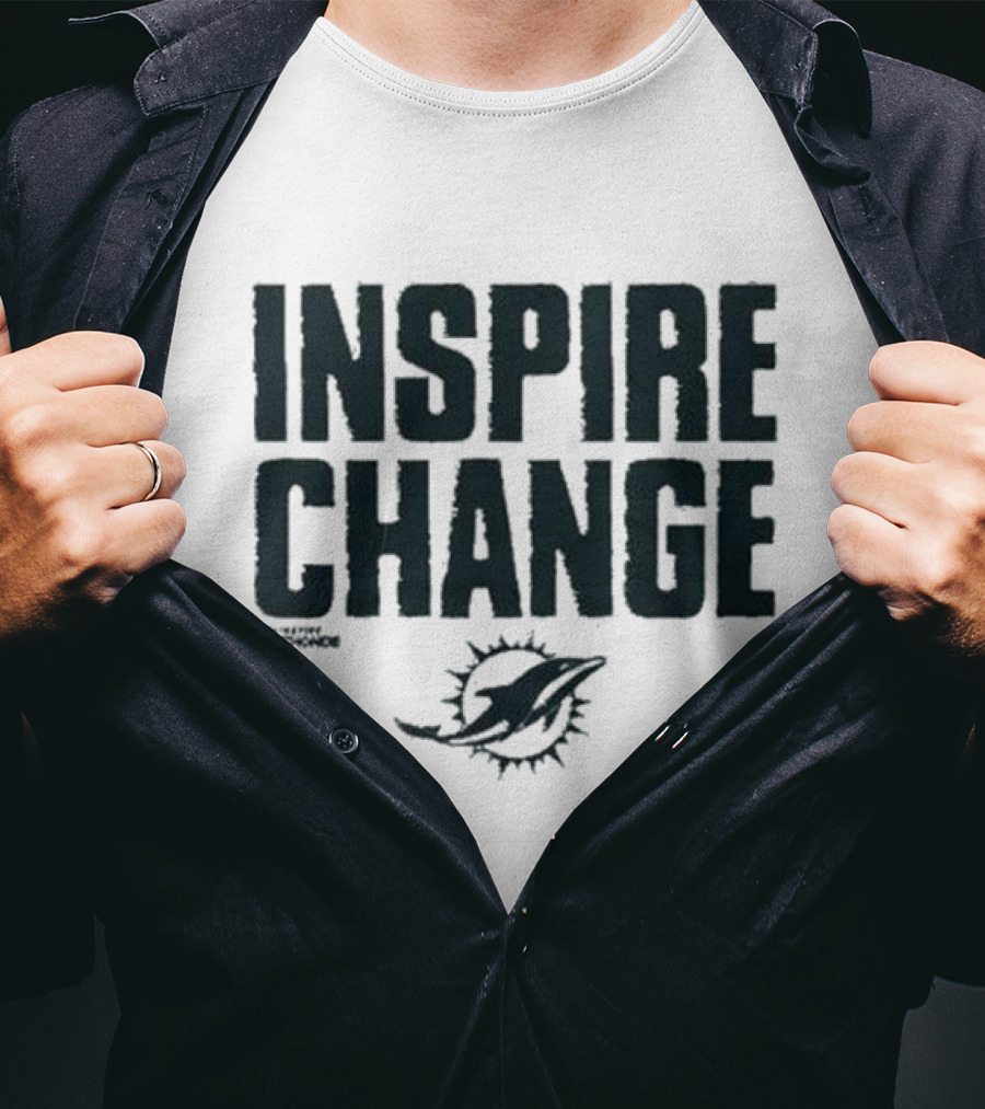 Miami Dolphins Inspire Change NFL Initiative T-Shirt