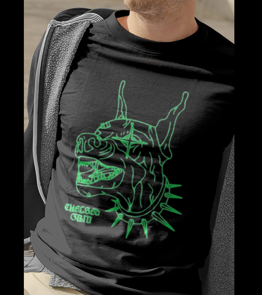 Chelsea Grin Neon Doberman Spiked Collar T-Shirt