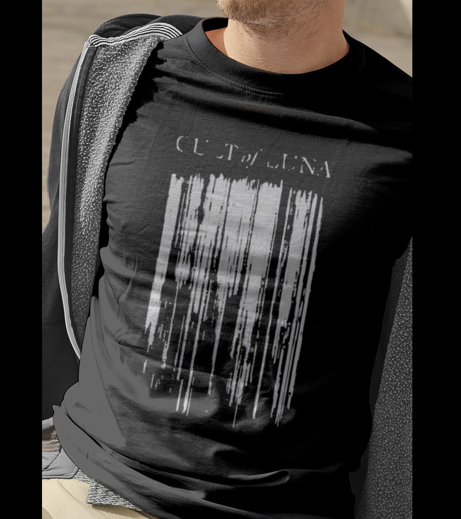 Cult Of Luna Vertikal Abstract Black Lines T-Shirt