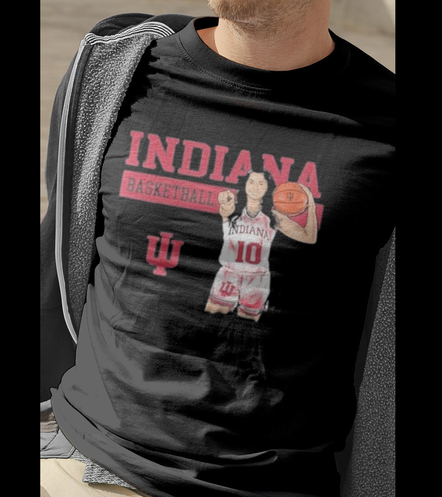 Indiana Basketball Vintage Sport Grey T-Shirt