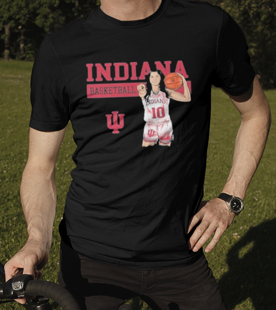 Indiana Basketball Vintage Sport Grey T-Shirt