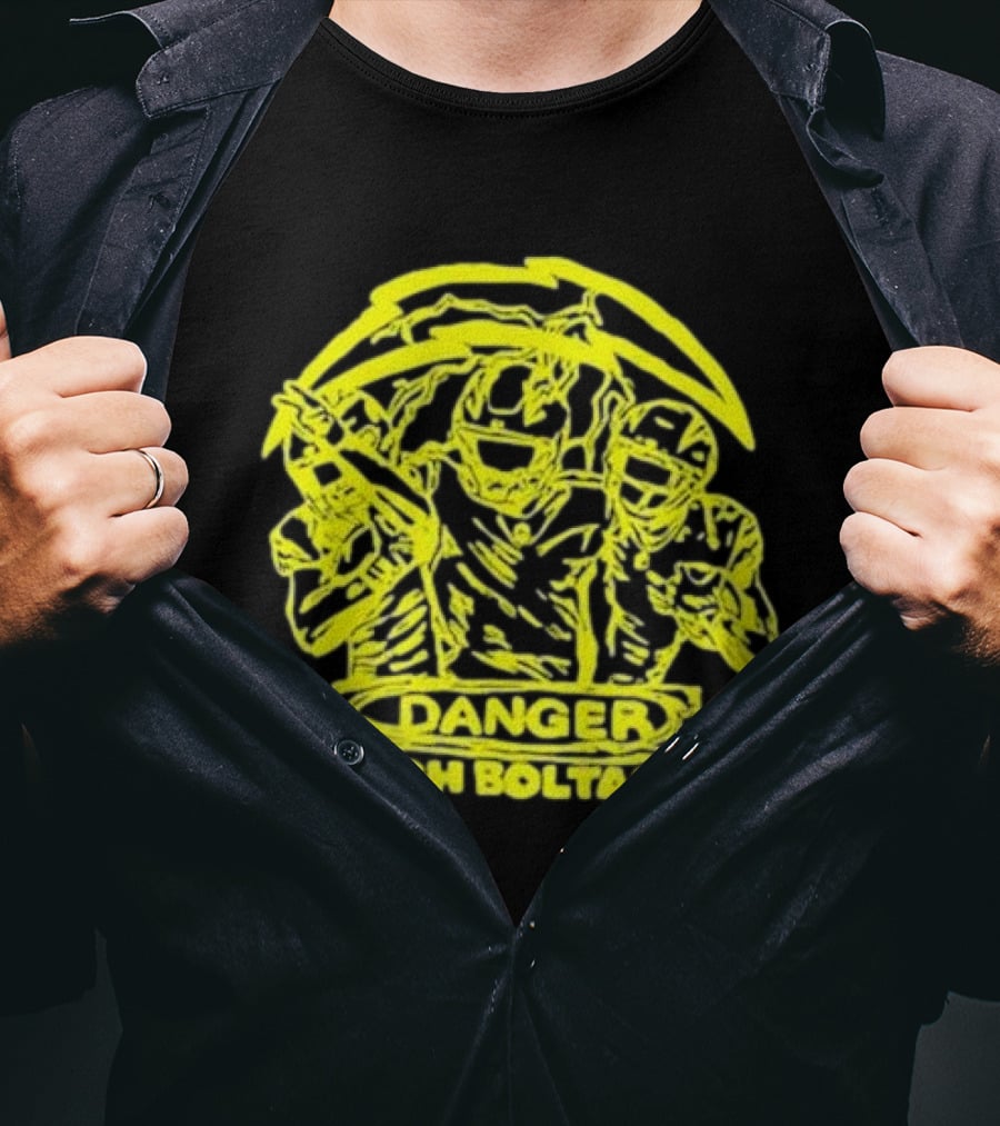 Los Angeles Chargers Danger High Voltage Football Team Players T-Shirt