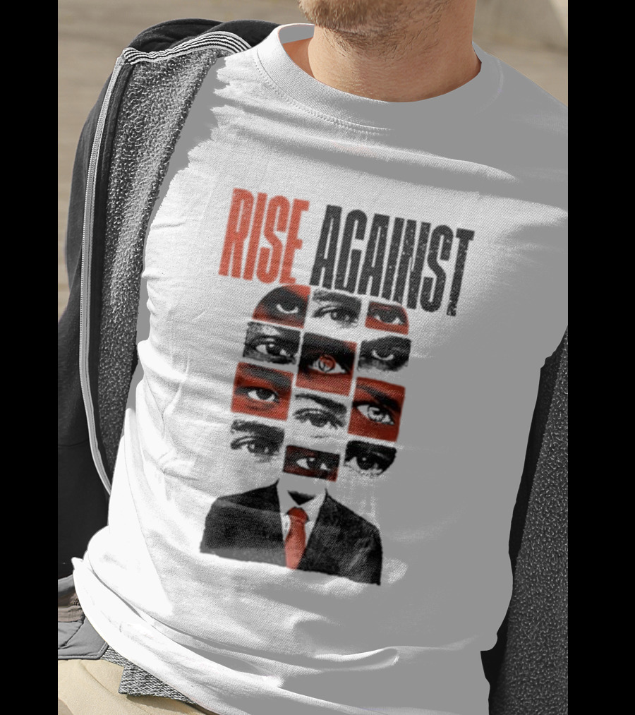RISE AGAINST Eyes And Suit Big Brother Surveillance T-Shirt