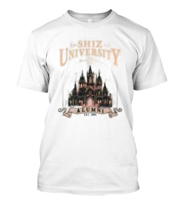 Shiz University Alumni Est 1995 Gothic Castle Emblem T-Shirt