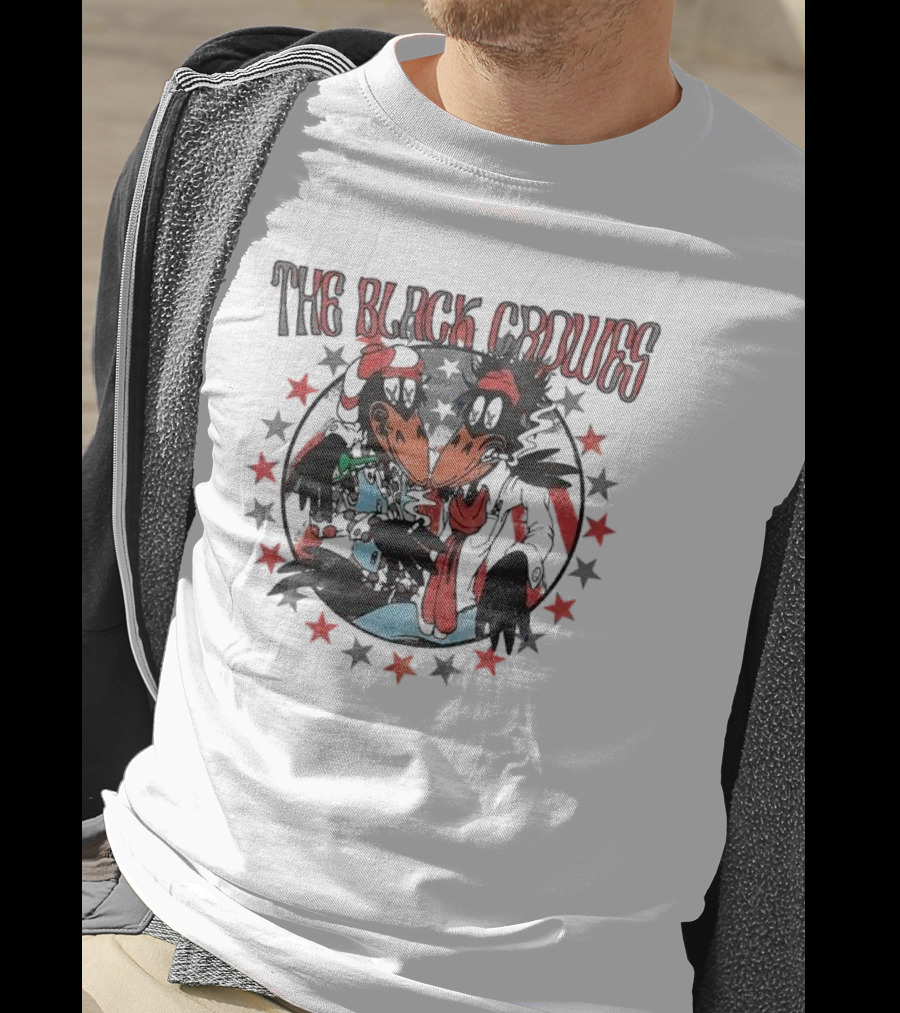 The Black Crowes Cartoon Stars Circle T-Shirt