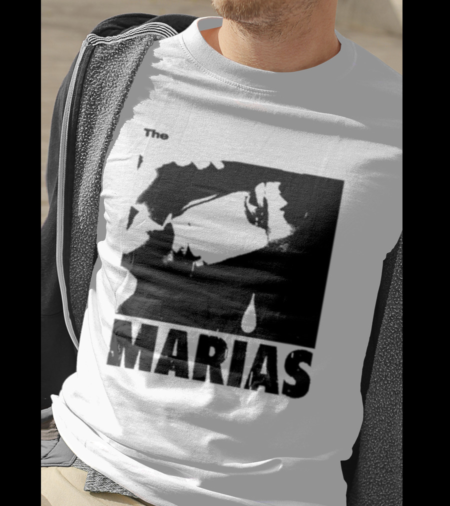 The Marias María Monochrome Teardrop Image T-Shirt