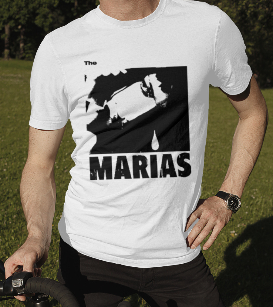 The Marias María Monochrome Teardrop Image T-Shirt