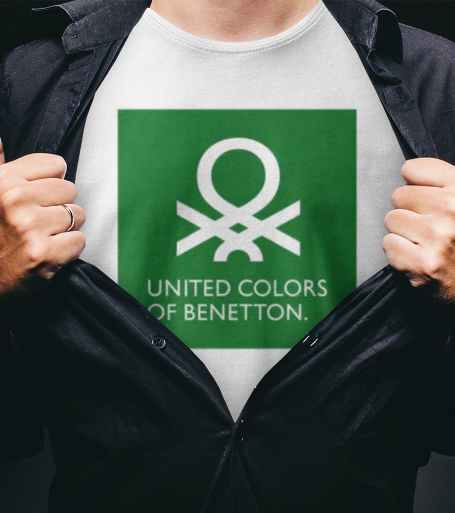United Colors Of Benetton Green Emblem Fashion Brand T-Shirt