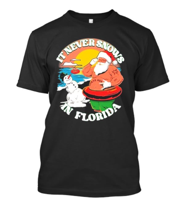 New Found Glory Santa Sunbathing It Never Snows In Florida T-Shirt