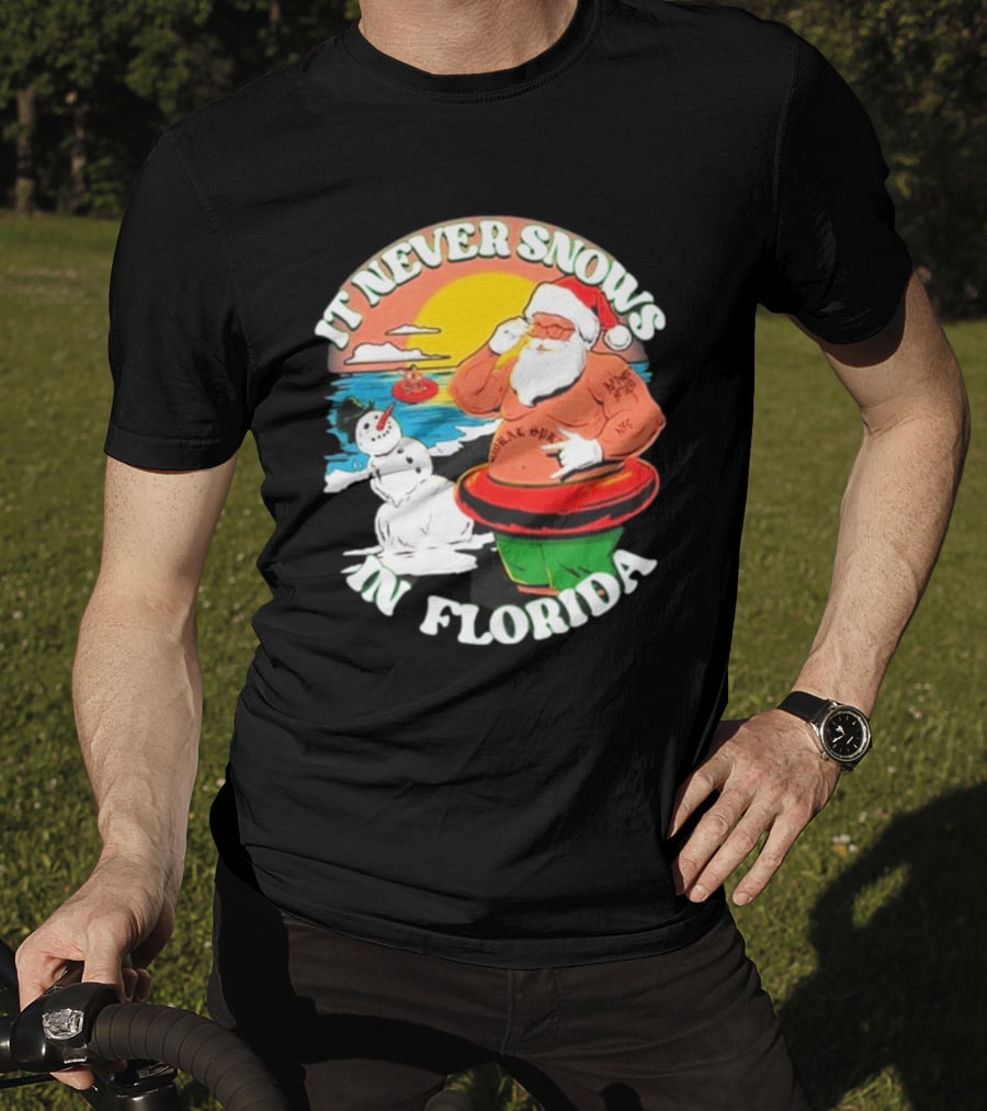 New Found Glory Santa Sunbathing It Never Snows In Florida T-Shirt